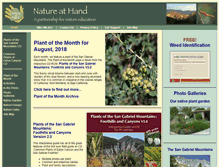 Tablet Screenshot of natureathand.com